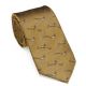LAKSEN Nyakkendő Gold Silk tie with pheasant motif
