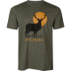 SEELAND Férfi Póló Stag Fever T-Shirt Pine Green Melange